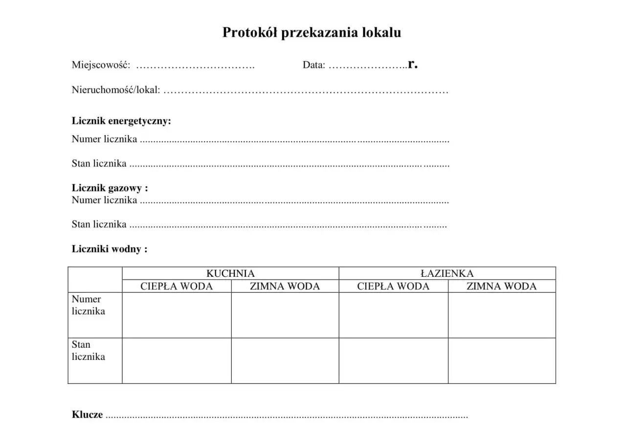 checklista oględziny mieszkania, wady ukryte mieszkanie, protok&oacute;ł zdawczo-odbiorczy