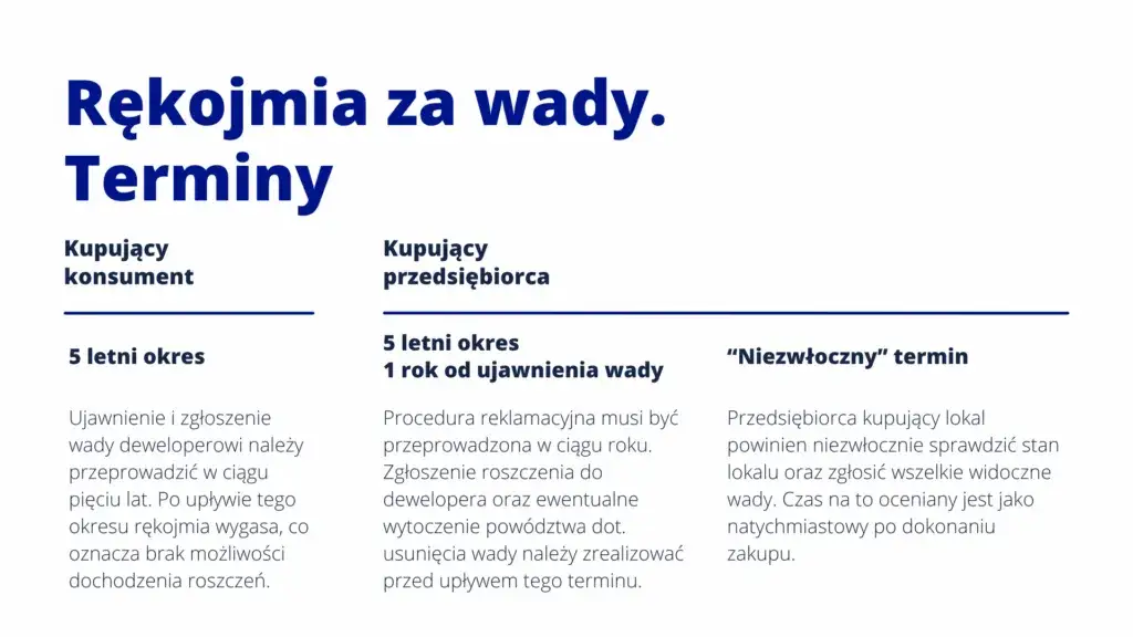 Wady fizyczne nieruchomości deweloper