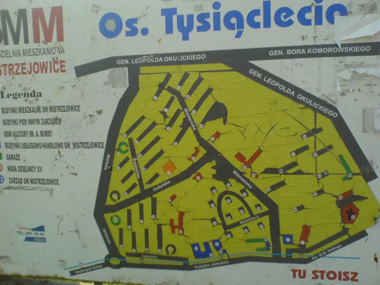 Mapa Osiedla Tysiąclecia Kraków